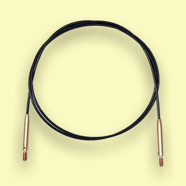 Żyłka obrotowa do drutów wymiennych KnitPro Svivel 360° - łącznik złoty