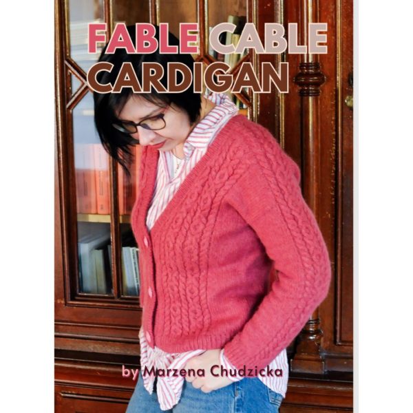 Zestaw materiałów na Fable Cable Cardigan (wzór + włóczka)