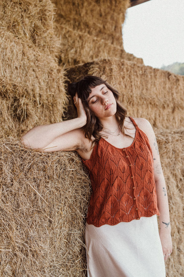 Wzór na druty Camellia Tank Top - Along Avec Anna (e-voucher) - obrazek 3