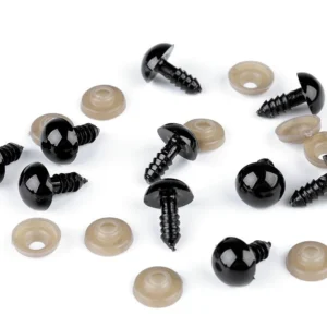 Bezpieczne oczy czarne (5-24 mm)