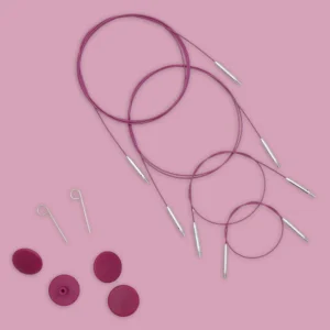 Żyłka KnitPro Thin&Flex 360° Swivel – fioletowa