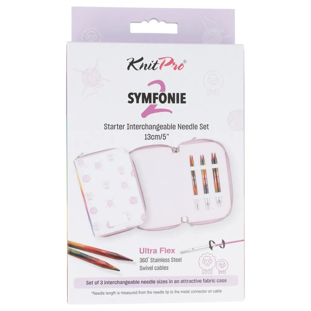 Zestaw drutów wymiennych KnitPro Symfonie 2 Starter (13 cm) - obrazek 3