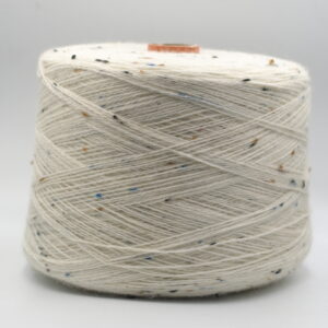 Transilana Celtic British Wool 8.5/2 ecru + tweed granat i musztarda (10 g)